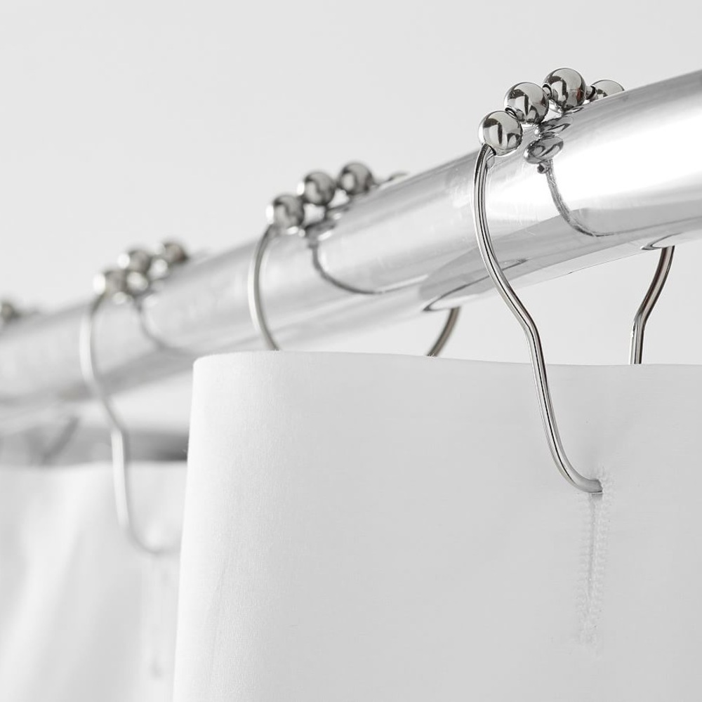 NIB Pottery Barn Stainless Steel Shower Curtain Rings